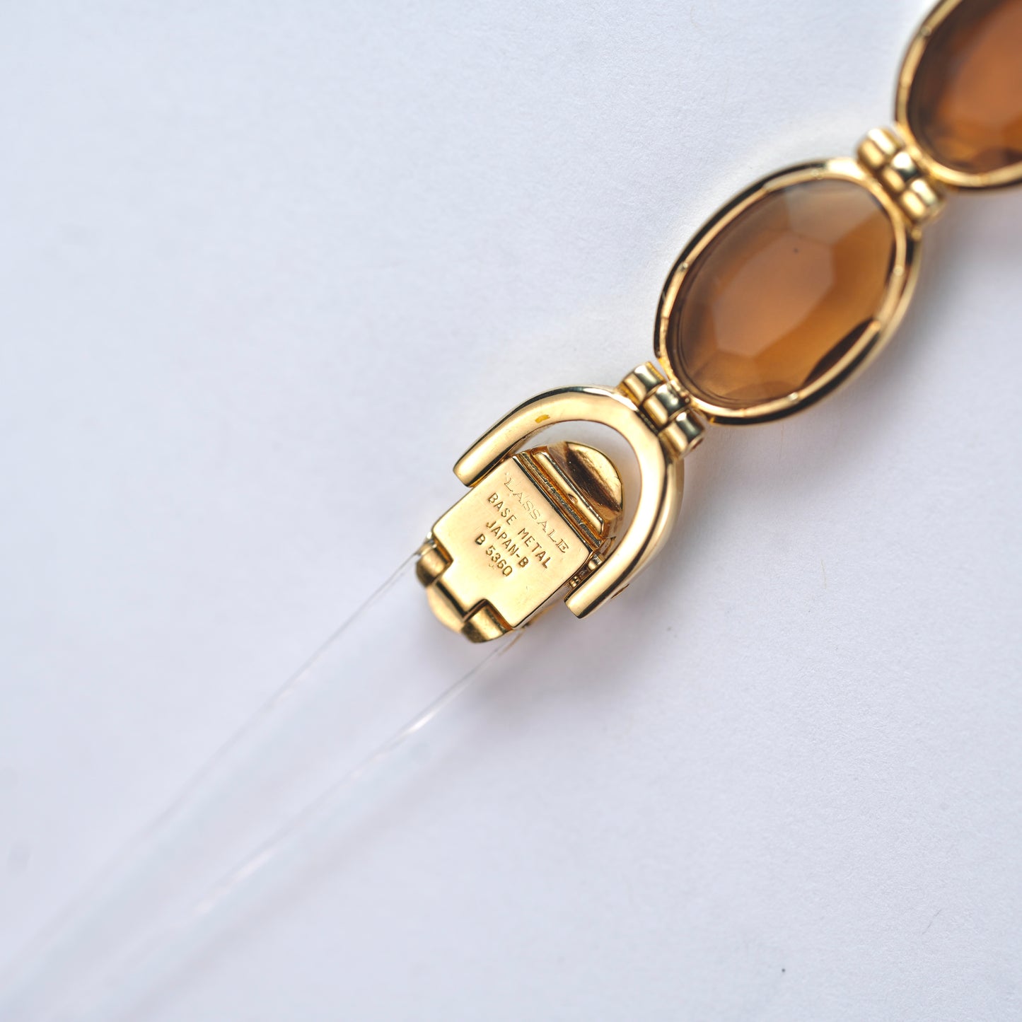 Lassale by Seiko Glass Bronze Crystal Bracelet 1E50-5159