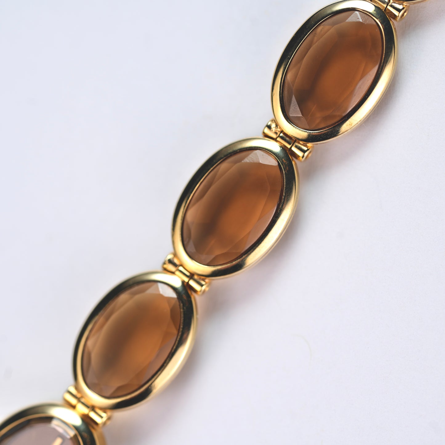 Lassale by Seiko Glass Bronze Crystal Bracelet 1E50-5159