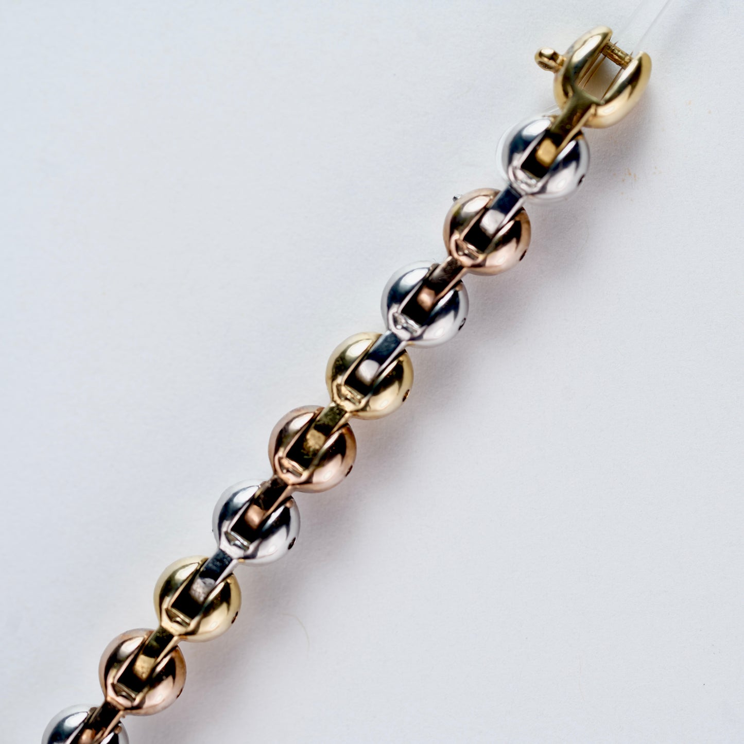 Tiny Seiko Tricolor Beaded Ball Bracelet 1E20-0070