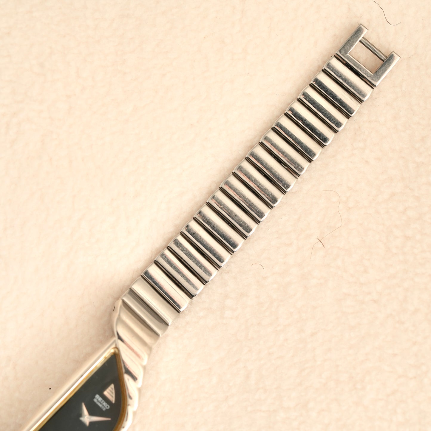 Seiko Half Moon Silver Black Dial 1F20-5D59 (Great Condition)