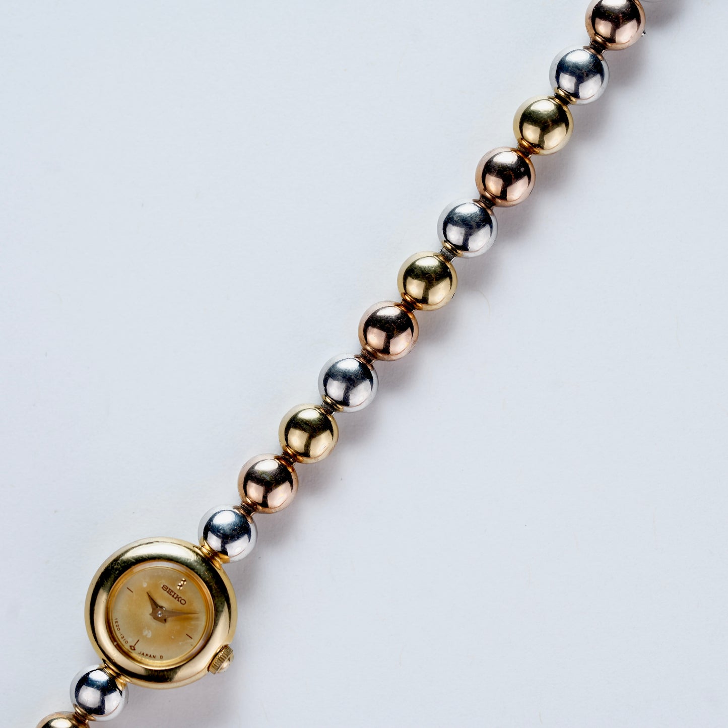 Tiny Seiko Tricolor Beaded Ball Bracelet 1E20-0070