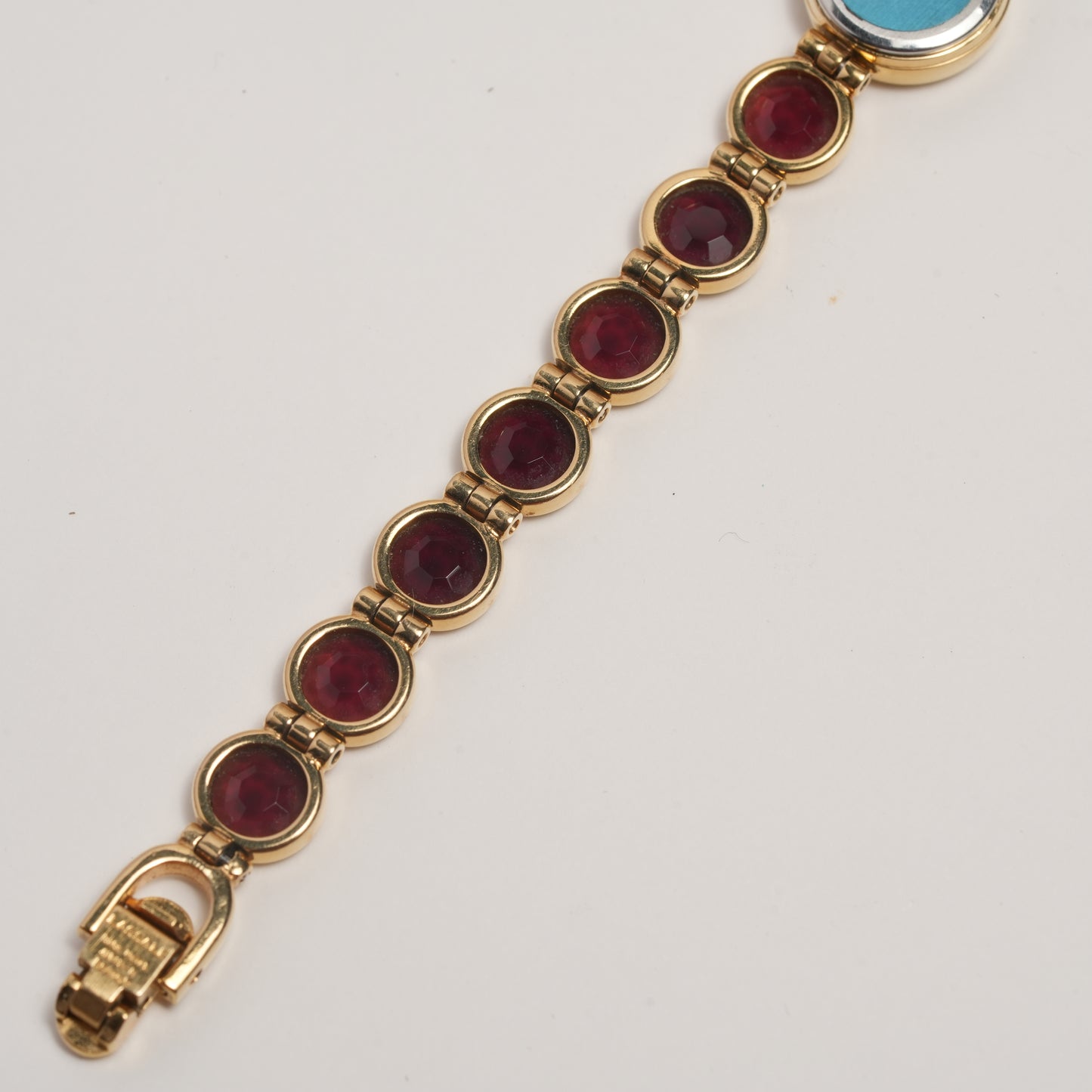 Lassale by Seiko Glass Burgundy Crystal Bracelet 1E50-012H