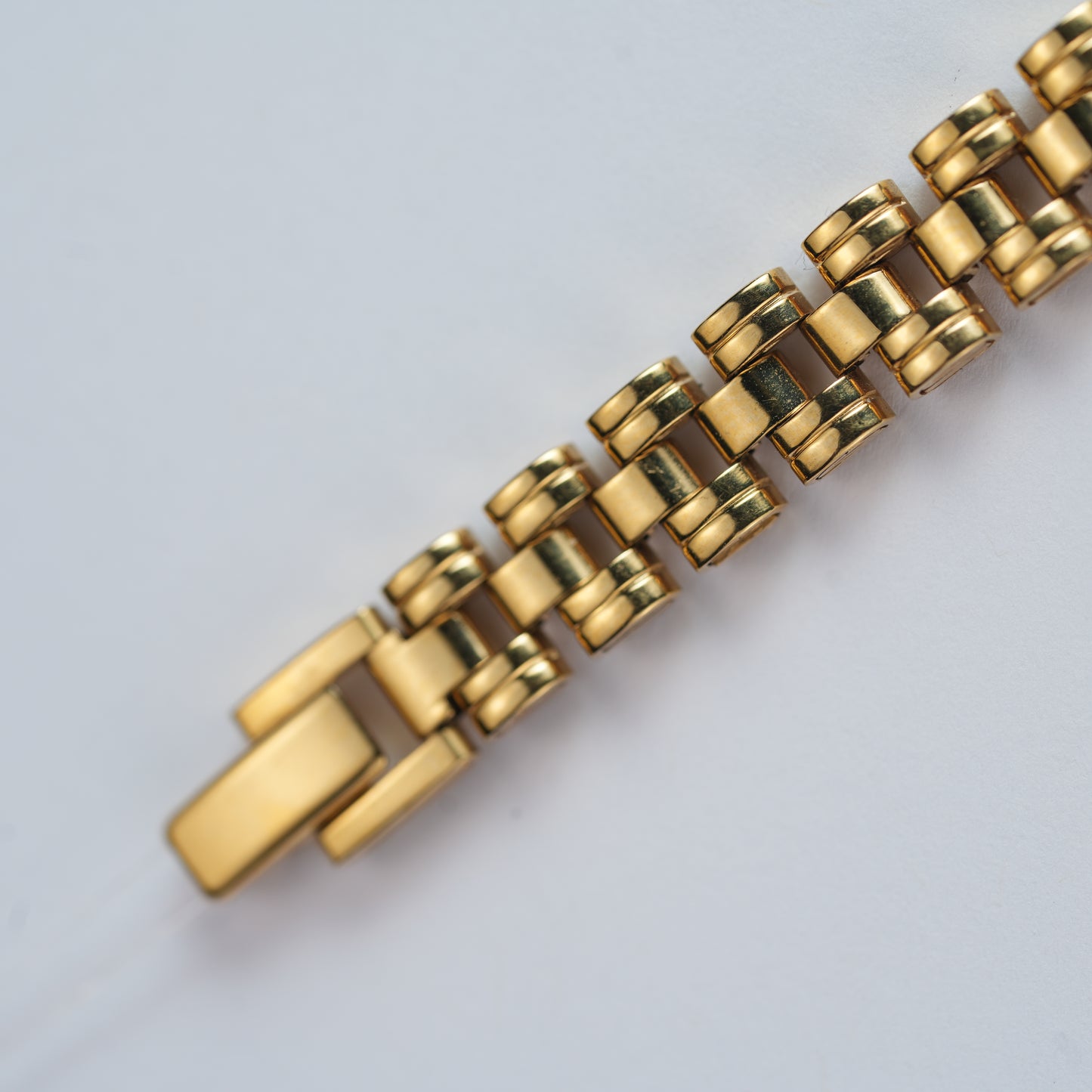 Pulsar Royal Blue Hexagon Dial Gold Tone V400-5860