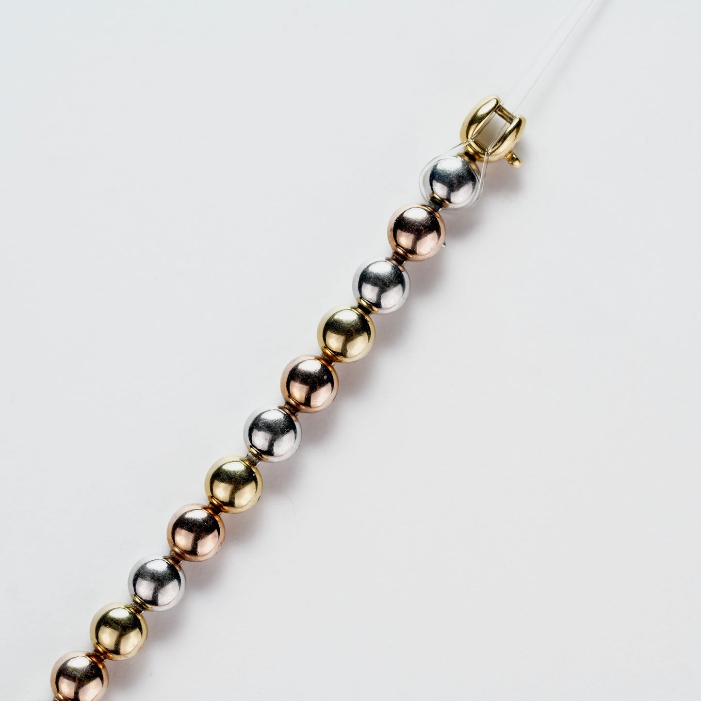 Tiny Seiko Tricolor Beaded Ball Bracelet 1E20-0070