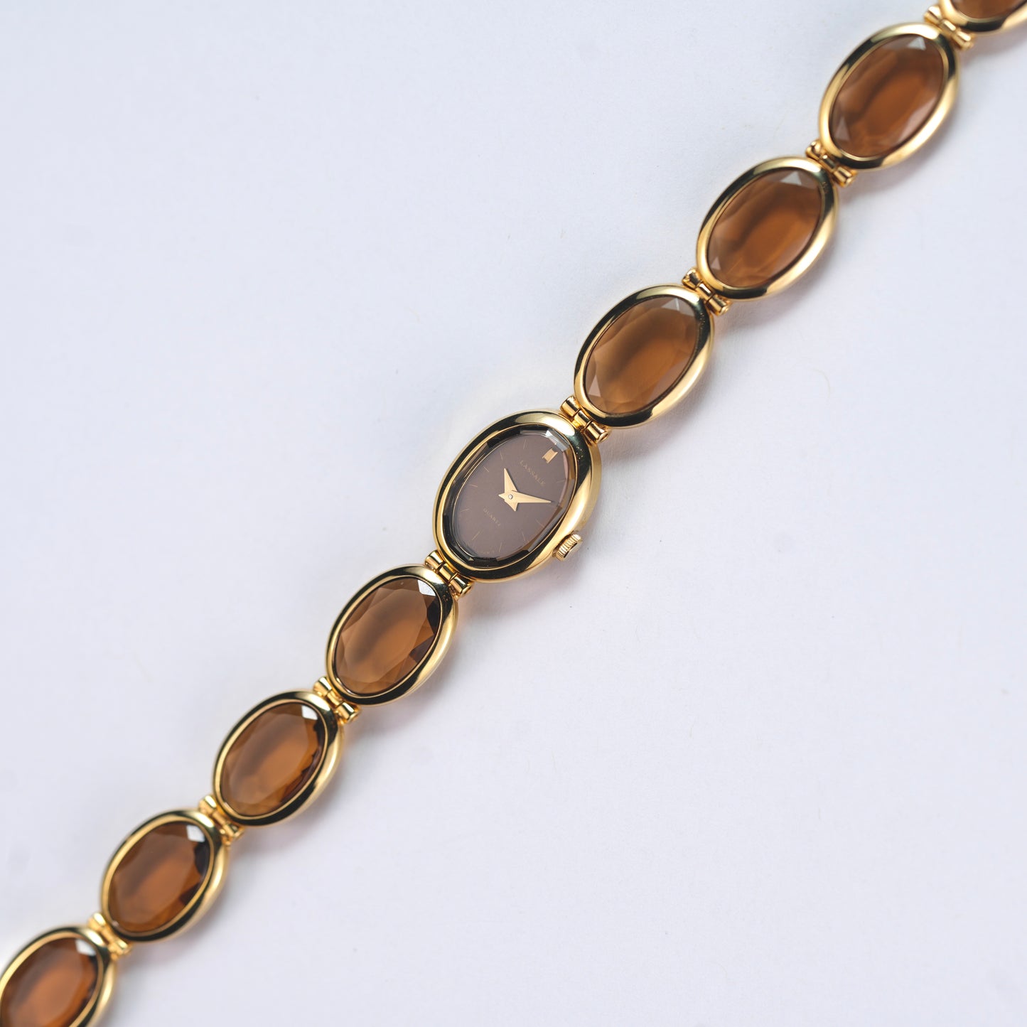 Lassale by Seiko Glass Bronze Crystal Bracelet 1E50-5159