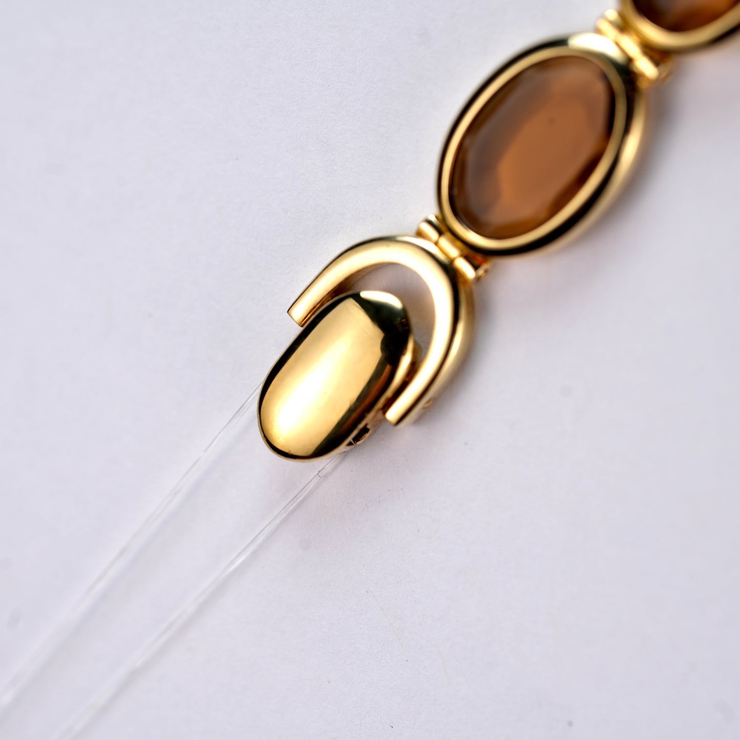 Lassale by Seiko Glass Bronze Crystal Bracelet 1E50-5159