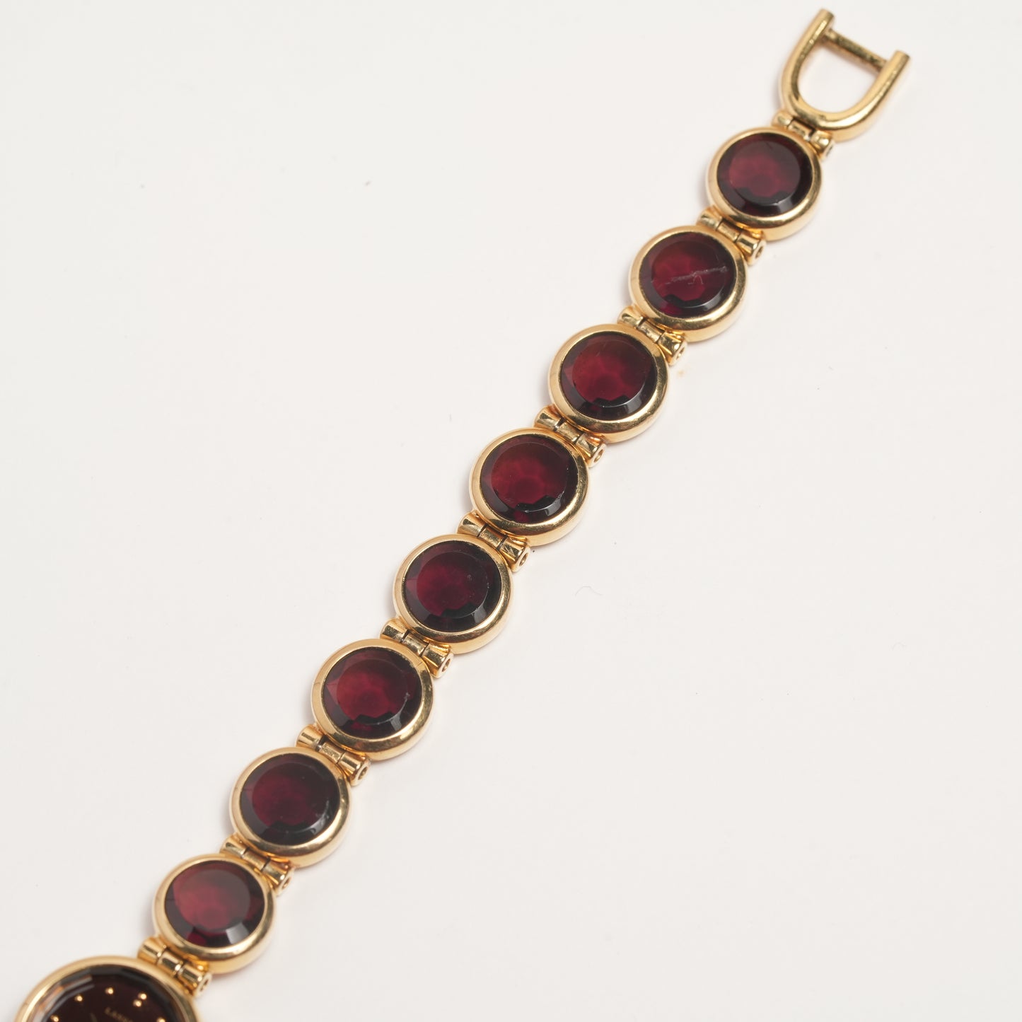 Lassale by Seiko Glass Burgundy Crystal Bracelet 1E50-012H