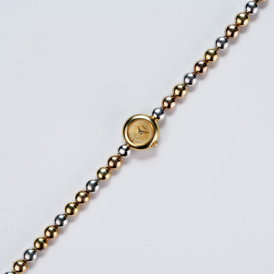 Tiny Seiko Tricolor Beaded Ball Bracelet 1E20-0070