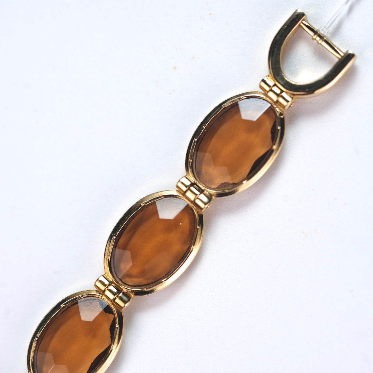 Lassale by Seiko Glass Bronze Crystal Bracelet 1E50-5159