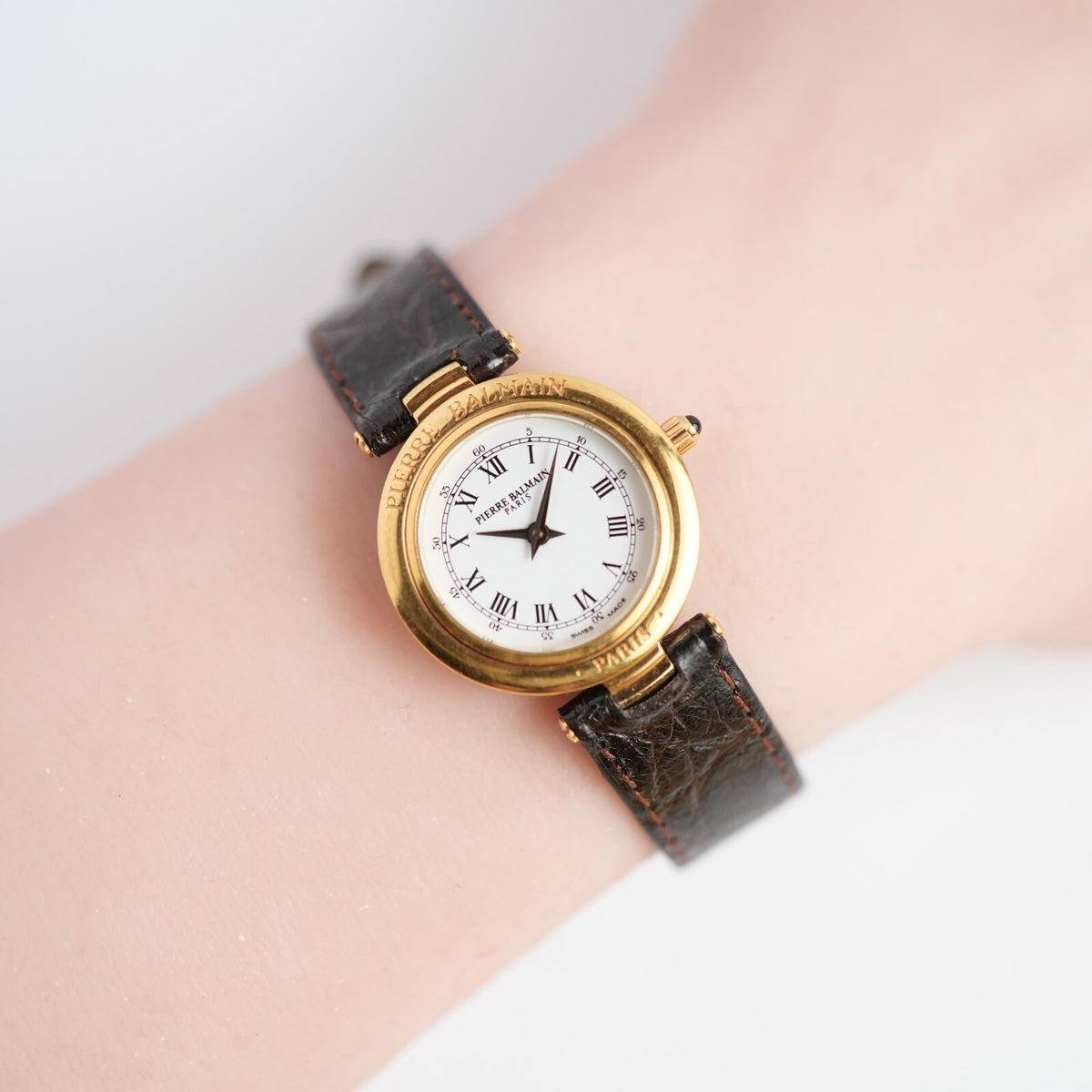 Pierre Balmain Roman Numeral White Dial Ronde Watch
