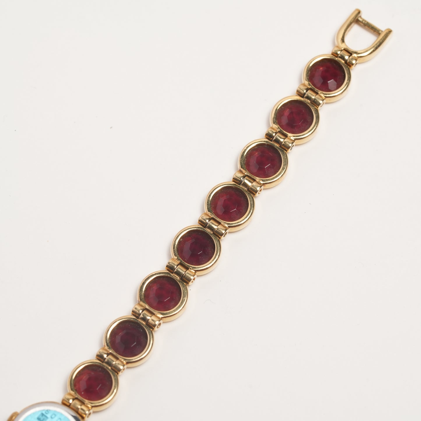 Lassale by Seiko Glass Burgundy Crystal Bracelet 1E50-012H