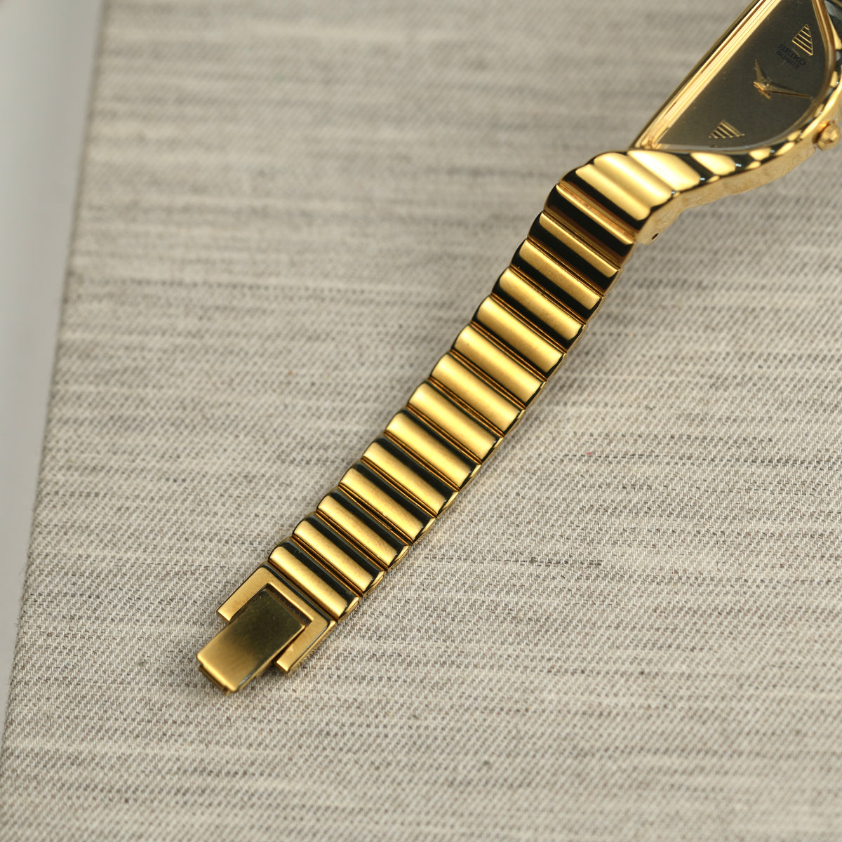 Seiko Half Moon Gold 1F20-5D59 (Excellent Condition)