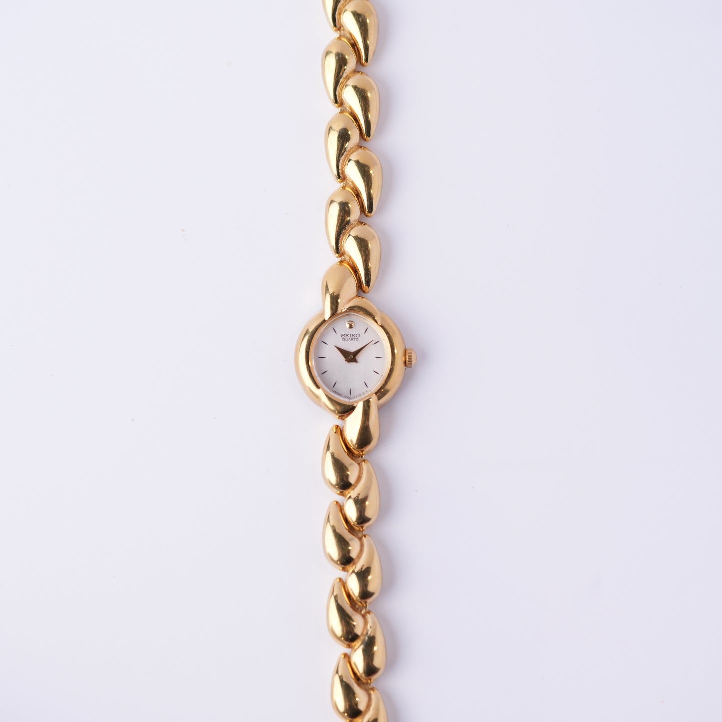 Seiko MOP Dial Waterdrop Gold Beacelet Watch 1F20-5K59