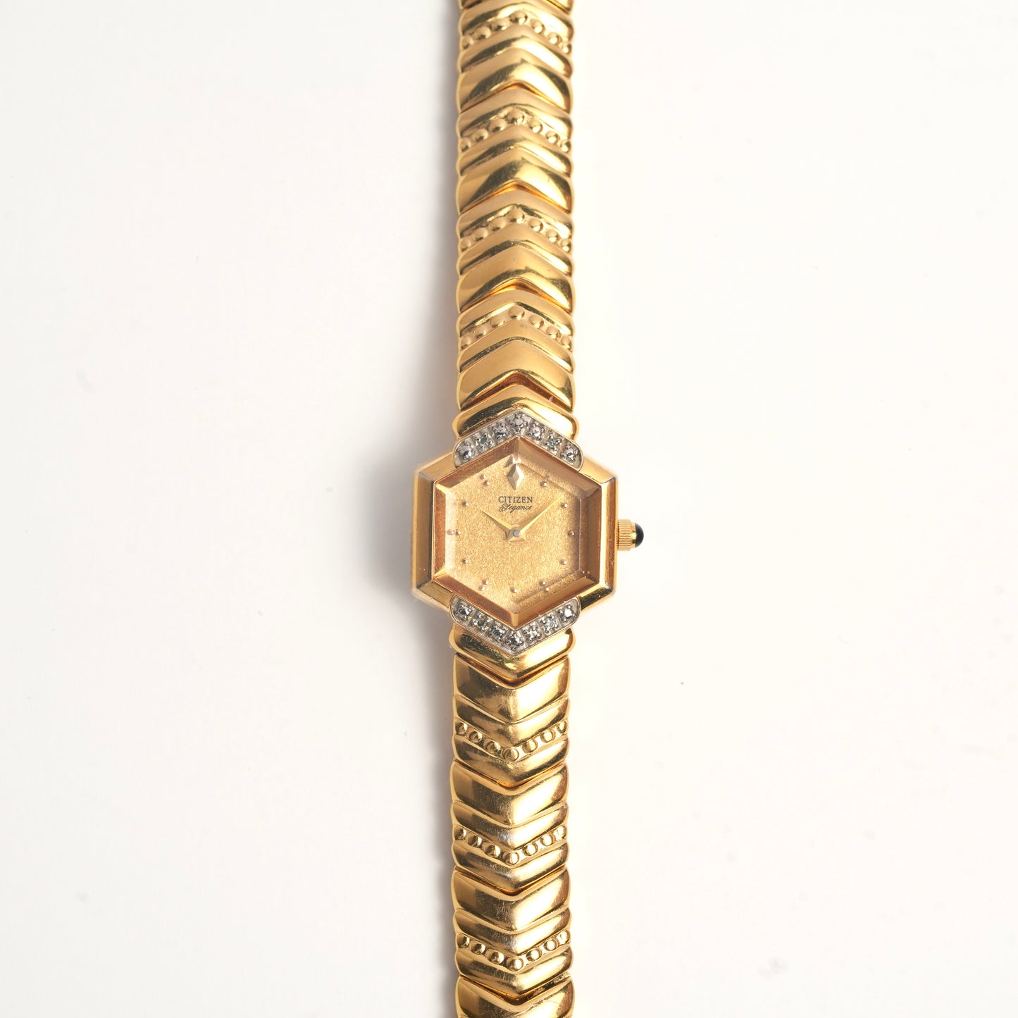 Citizen Elegance Gold Hexagon Di