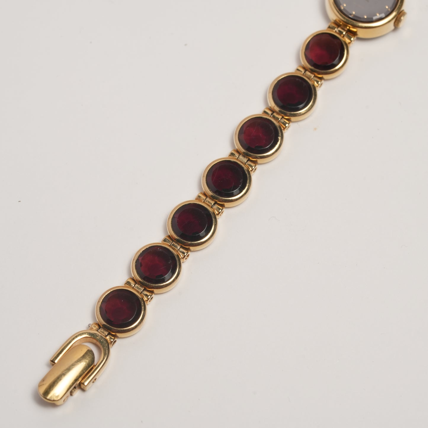 Lassale by Seiko Glass Burgundy Crystal Bracelet 1E50-012H
