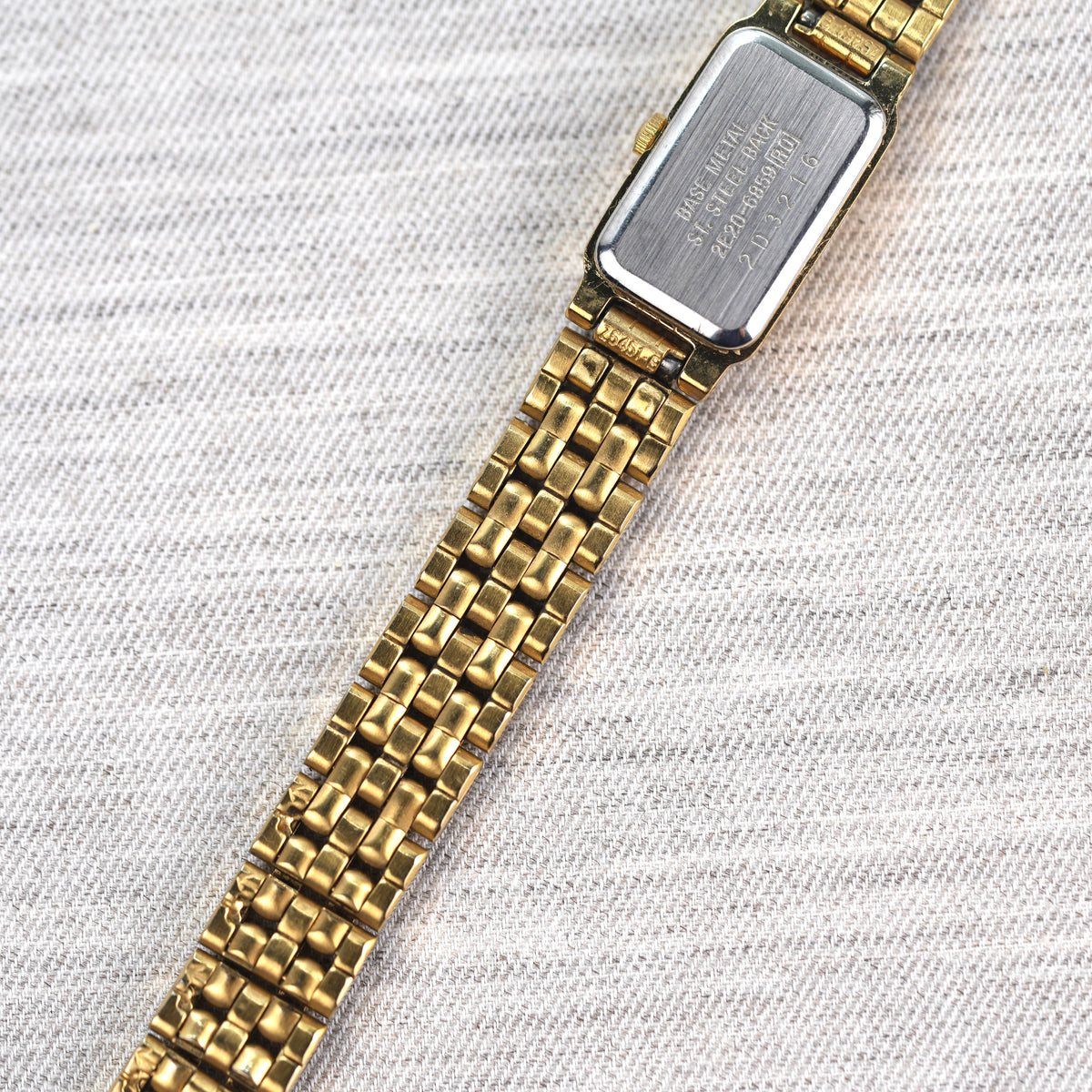 Seiko Slim Mother of Pearl Mini Tank Watch 2E20-6859