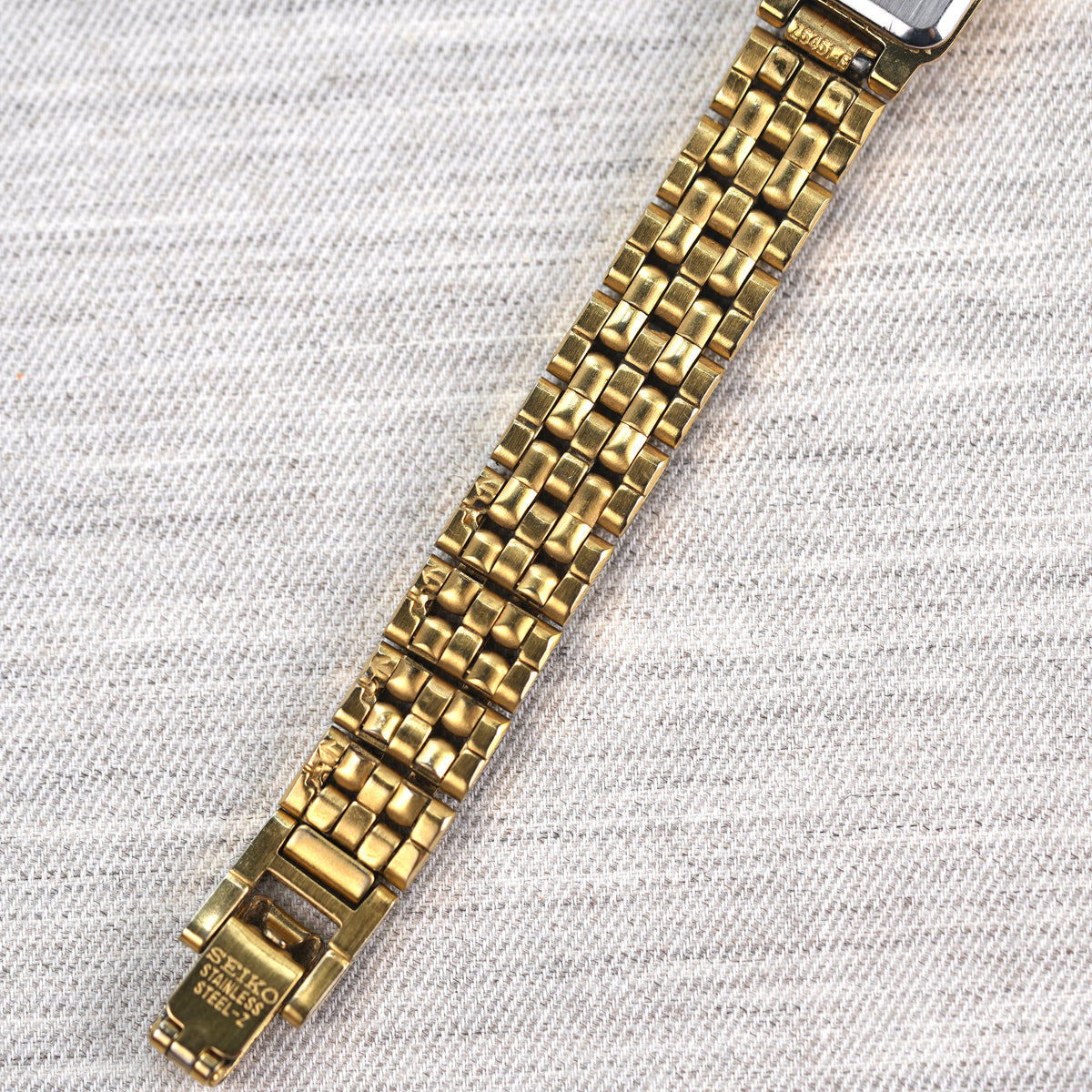 Seiko Slim Mother of Pearl Mini Tank Watch 2E20-6859