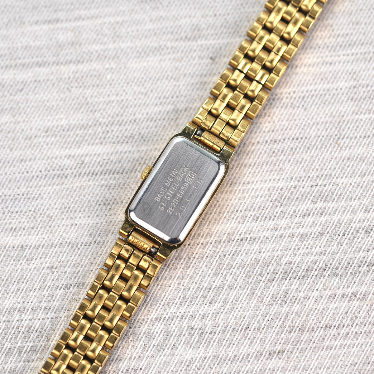 Seiko Slim Mother of Pearl Mini Tank Watch 2E20-6859
