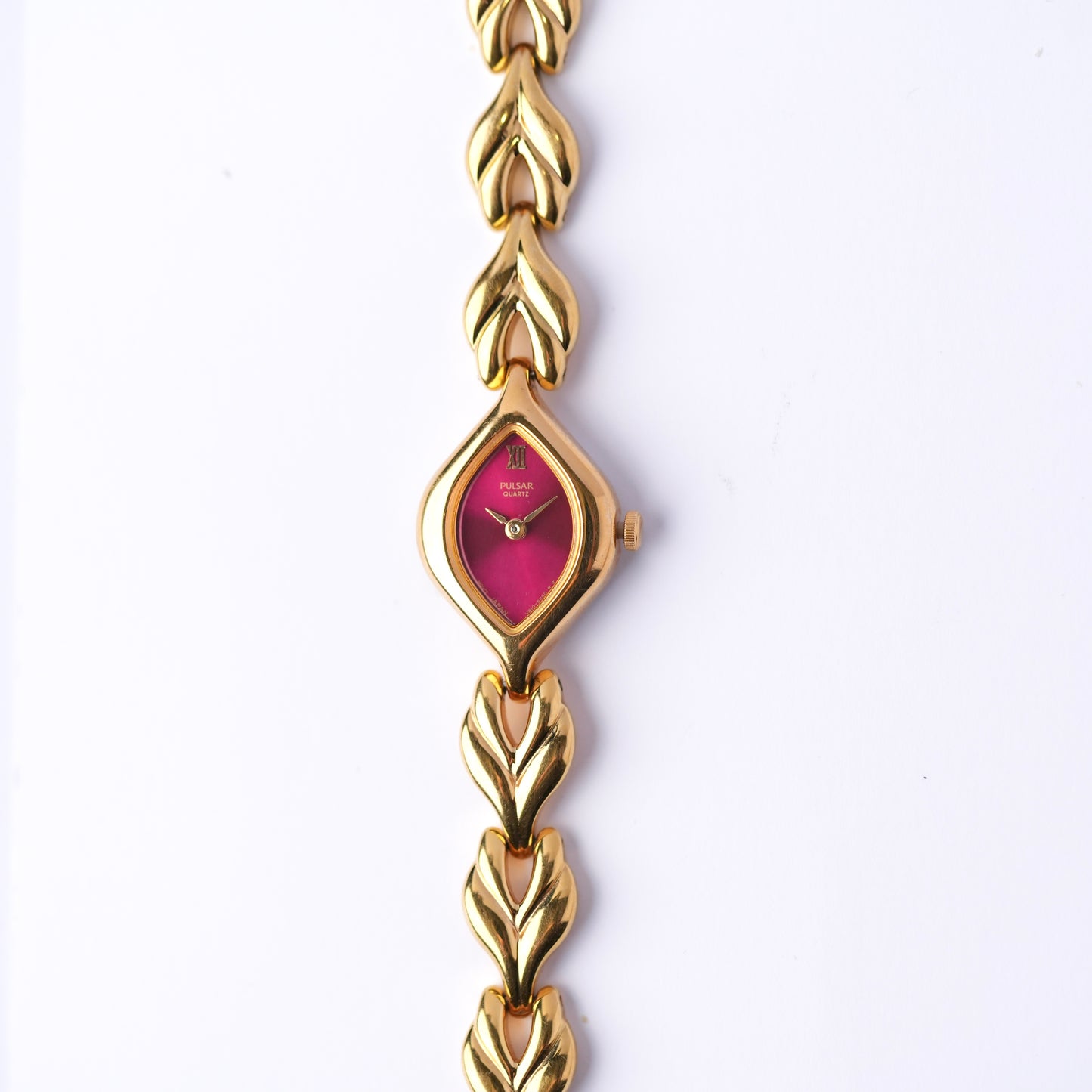 Pulsar Burgundy Red Marquis Dial Watch