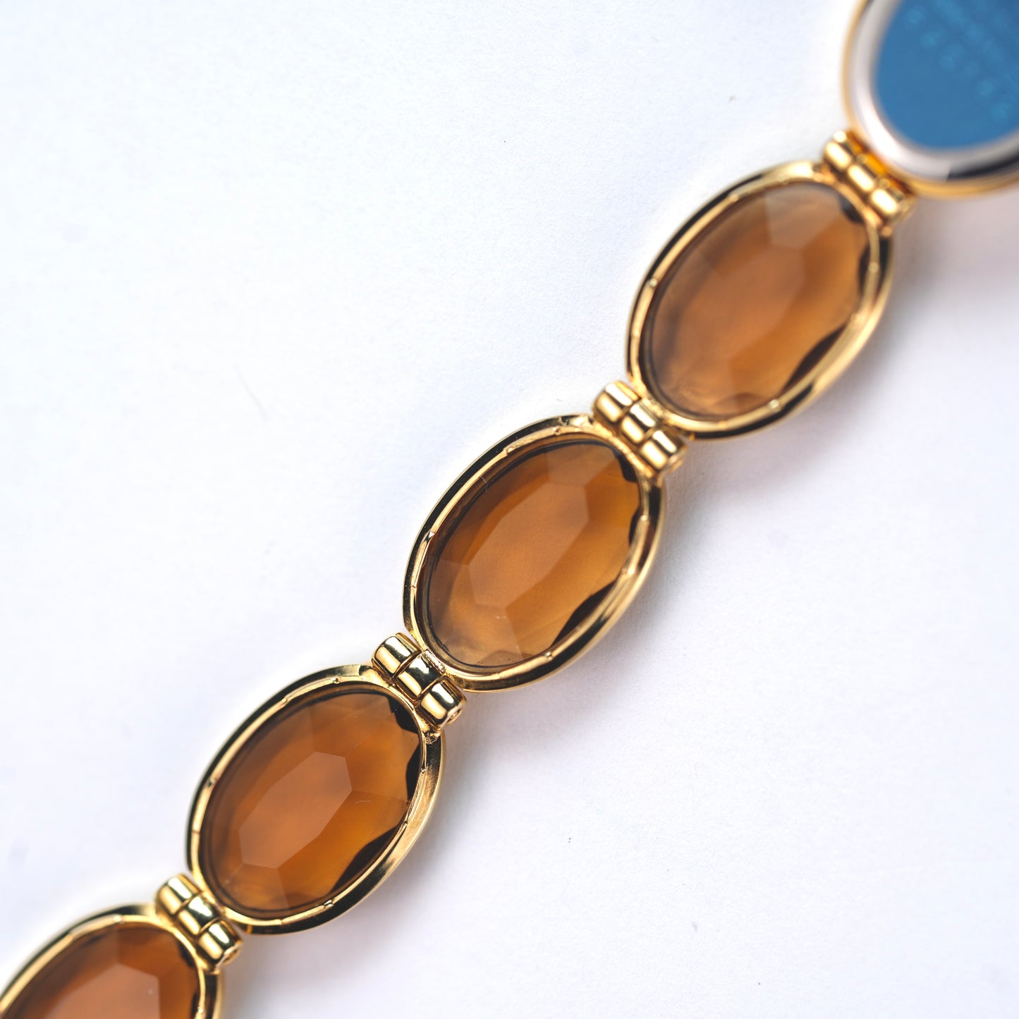 Lassale by Seiko Glass Bronze Crystal Bracelet 1E50-5159