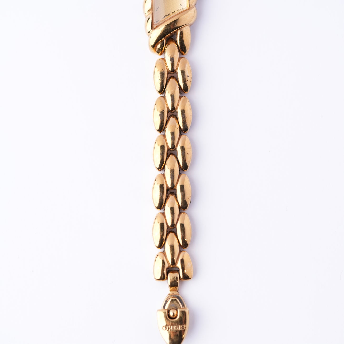 Seiko Asymmetrical Slim Gold Dial Watch (Great Condition)