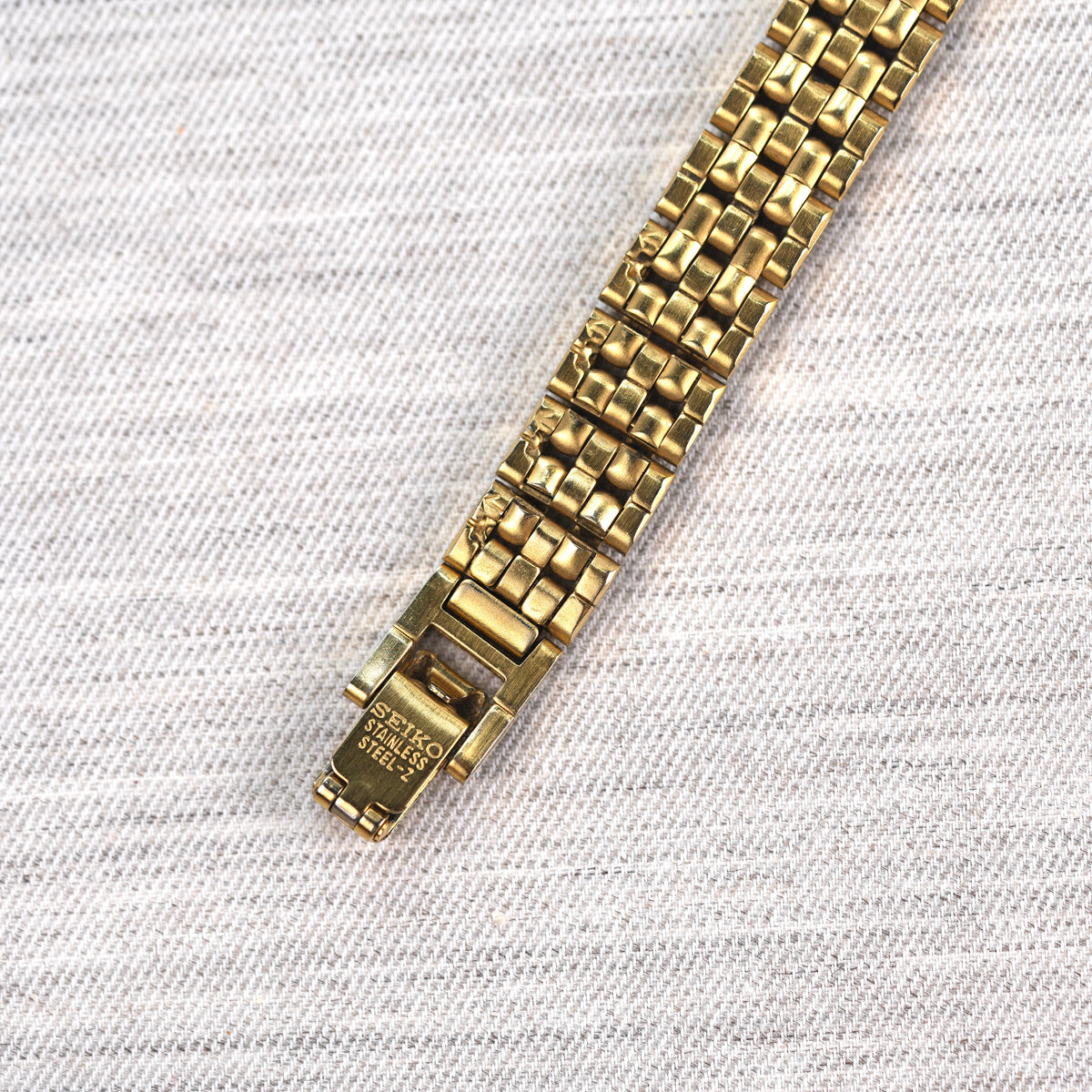 Seiko Slim Mother of Pearl Mini Tank Watch 2E20-6859