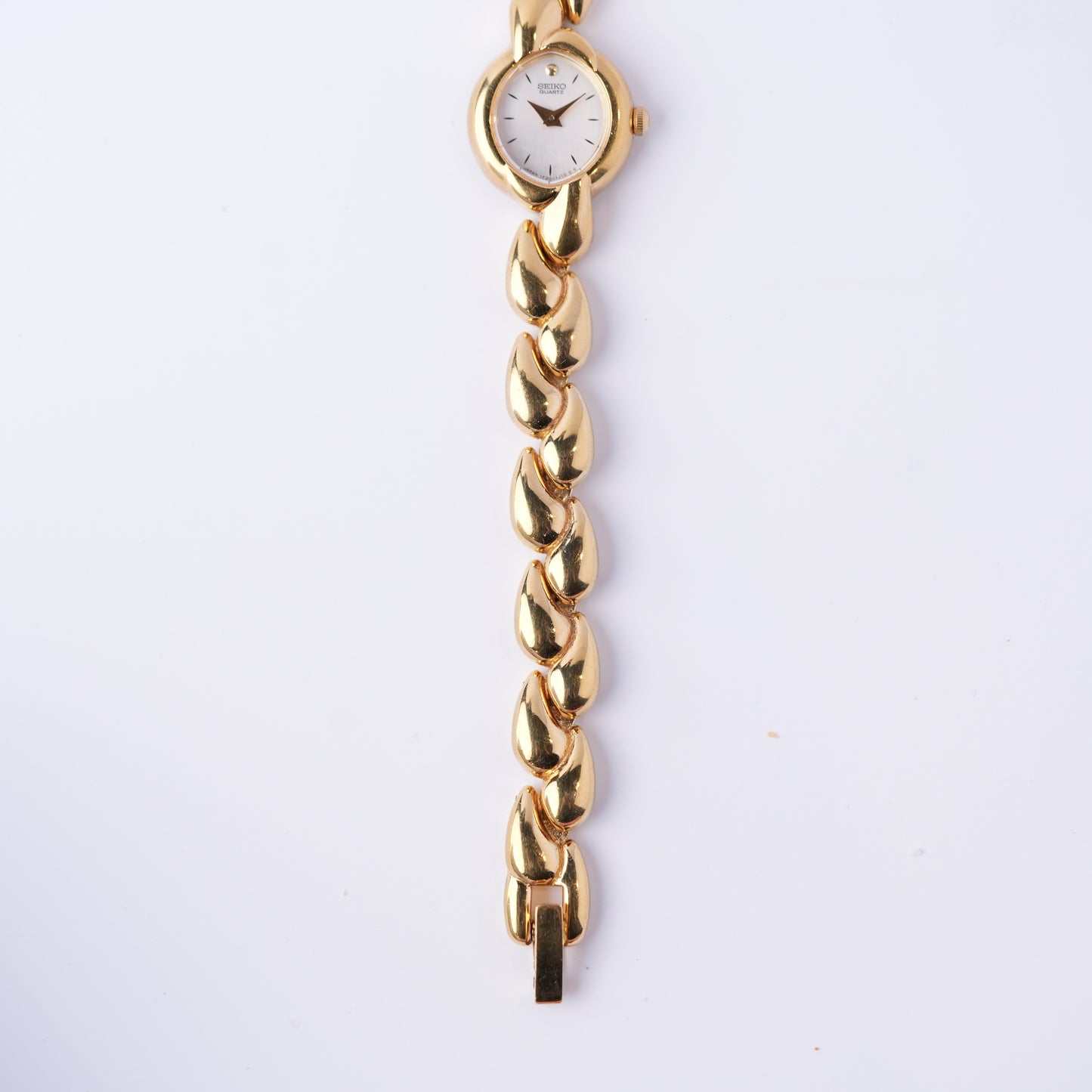 Seiko MOP Dial Waterdrop Gold Beacelet Watch 1F20-5K59