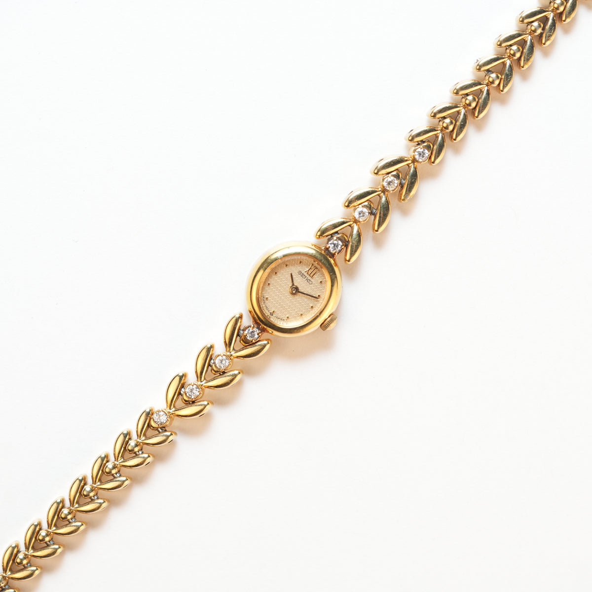 Seiko Diamond Leaf Bracelet 1E20-6050