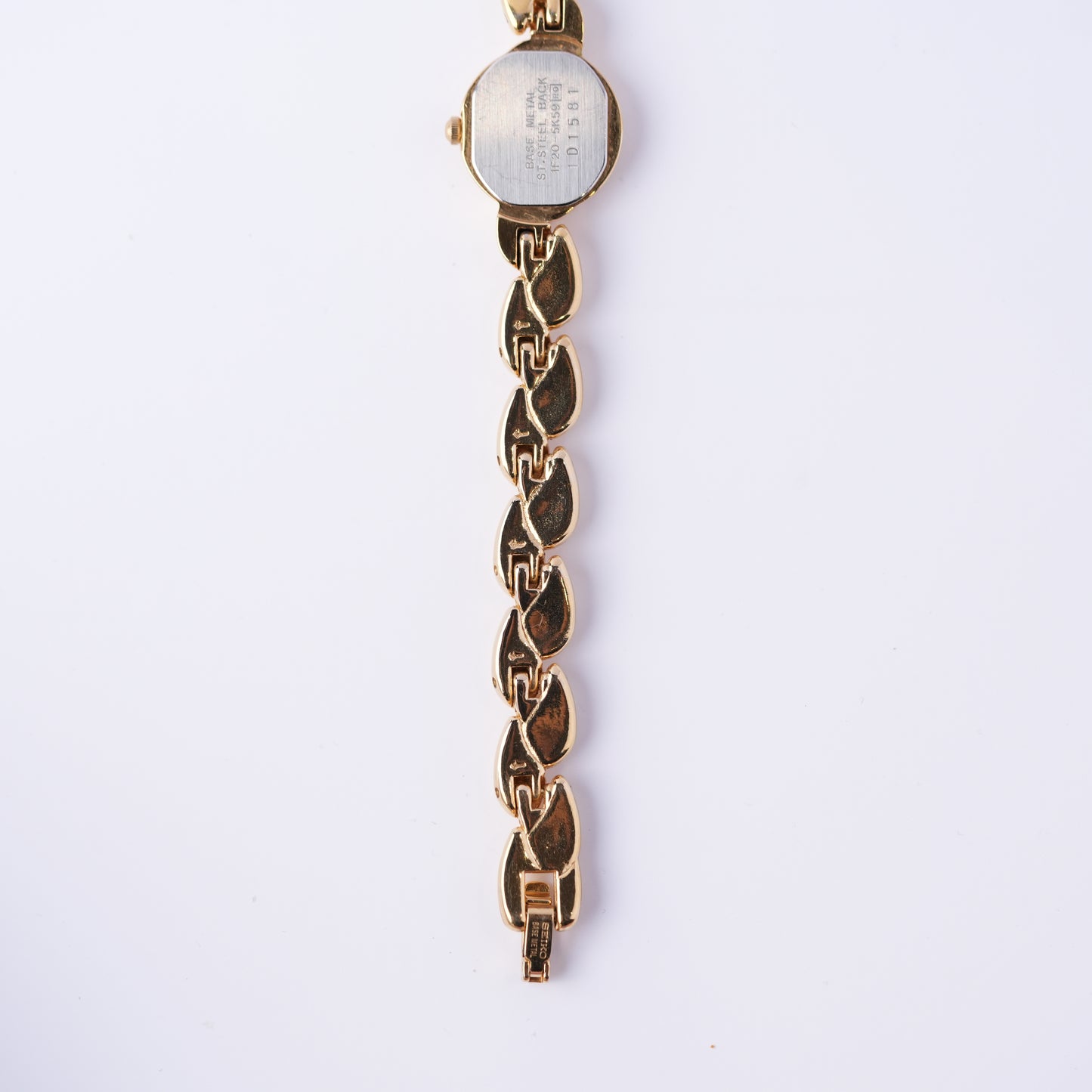 Seiko MOP Dial Waterdrop Gold Beacelet Watch 1F20-5K59