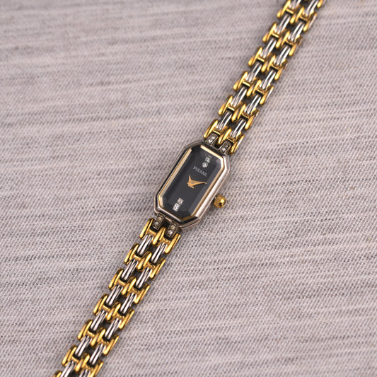 Pulsar V220-X029 Faceted Crystal Navy Dial Watch