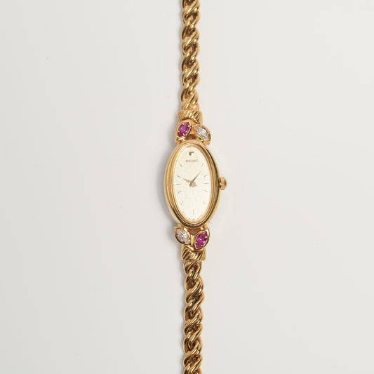 Seiko 1E20-5760 Ruby and Diamond (Excellent Condition)