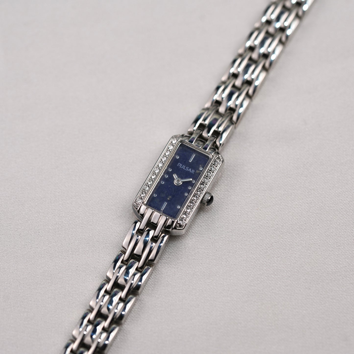Pulsar V220-X030 Navy Mica Stainless Watch