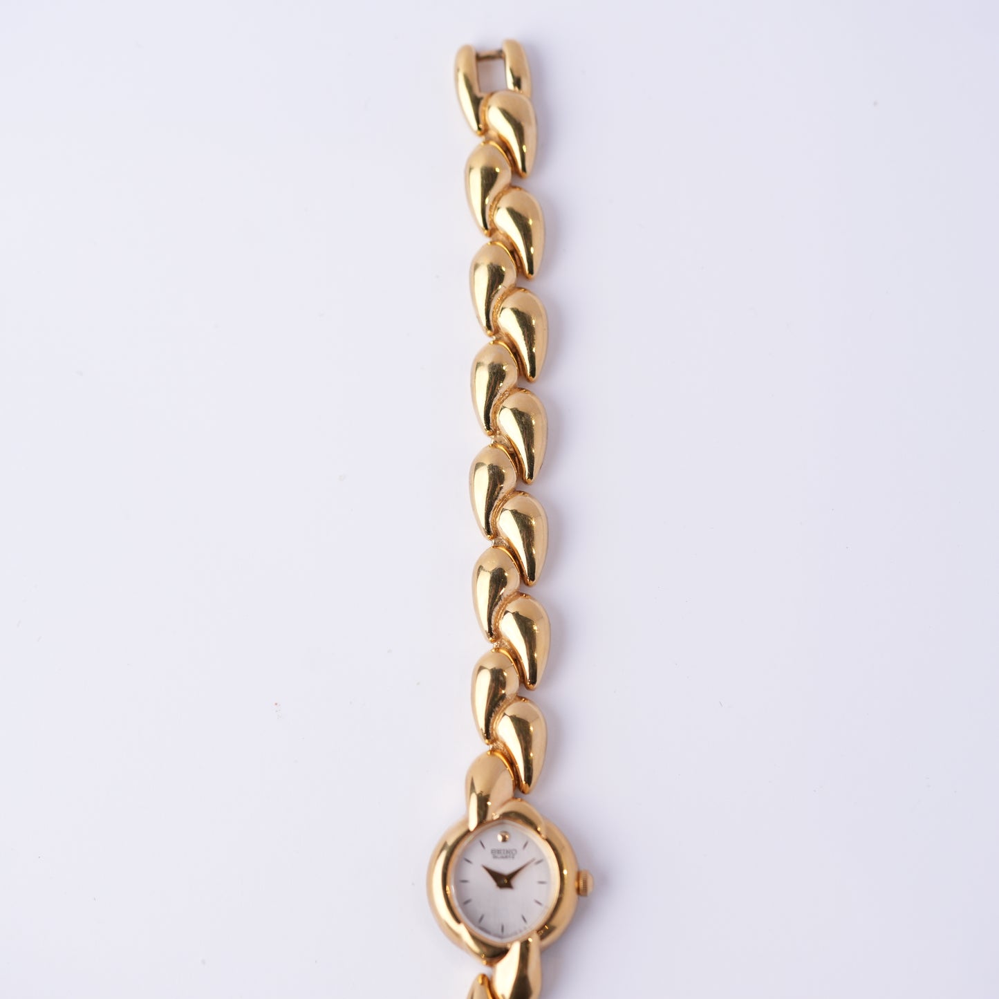 Seiko MOP Dial Waterdrop Gold Beacelet Watch 1F20-5K59