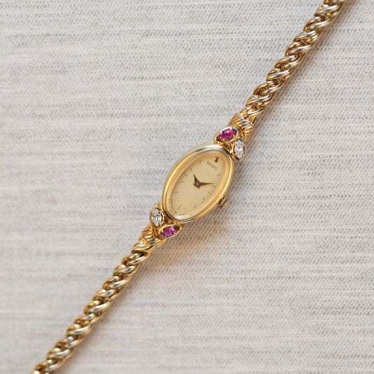 Seiko 1E20-5760 Ruby and Diamond (Fair Condition)