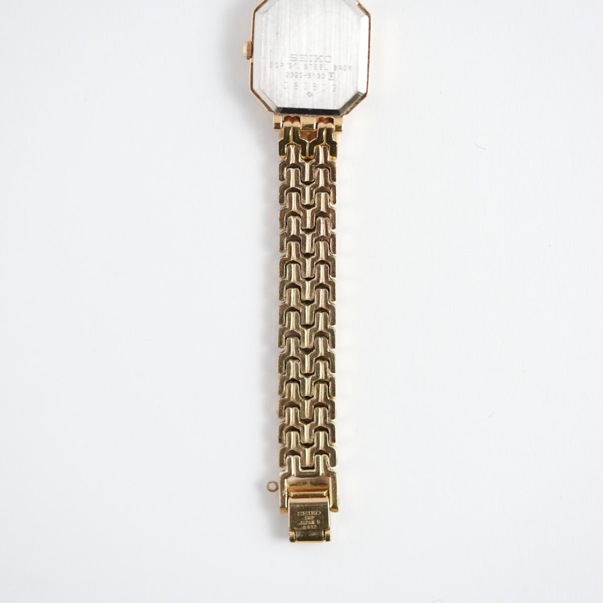 Vintage Ladies Seiko Roman White Octagonal Dial Watch 2320-8130