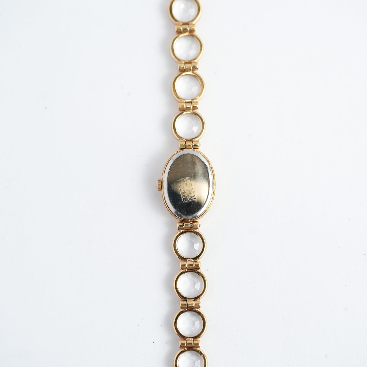Lassale Seiko Clear Glass Circle Bracelet Watch