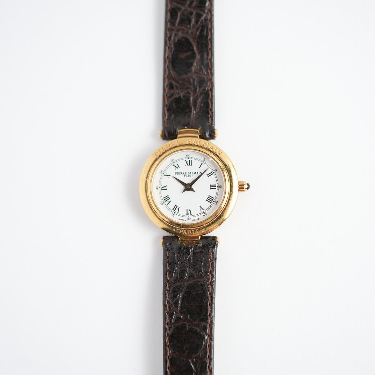 Pierre Balmain Roman Numeral White Dial Ronde Watch