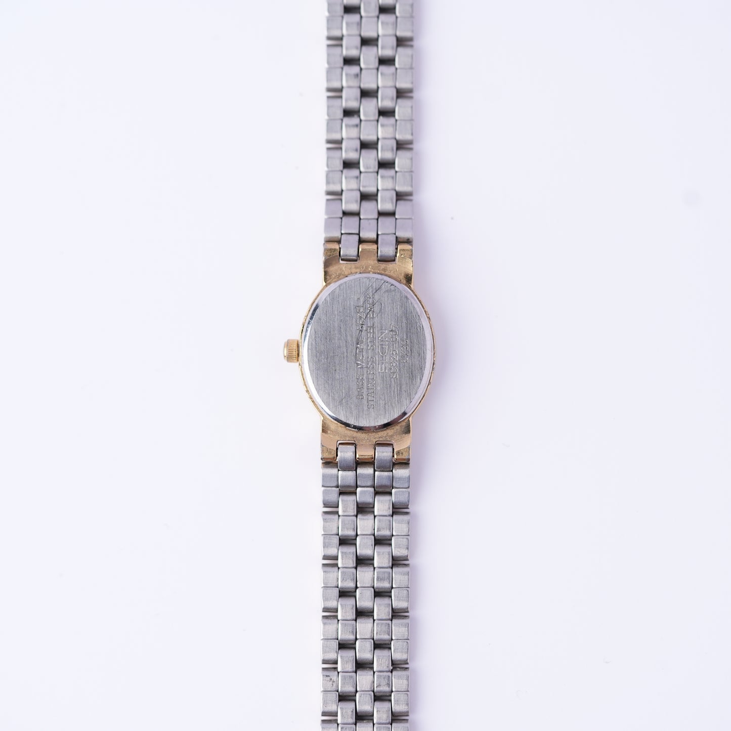 Elgin Oval Roman Numeral White Dial Watch